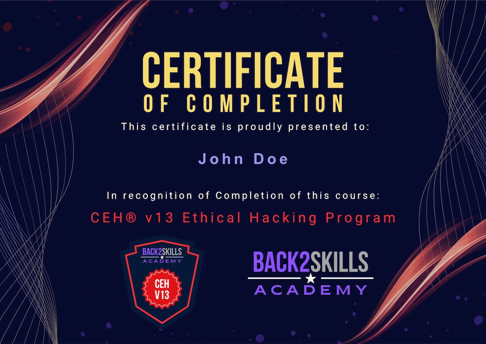 Certificate of completion CEH Jon certificate of completion CEH