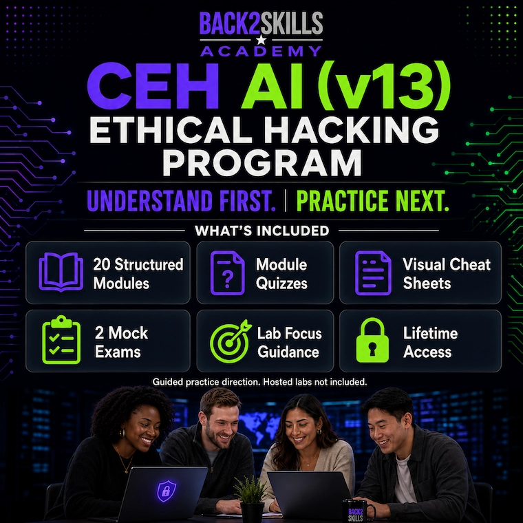Back2Skills CEH AI v13 Ethical Hacking Program